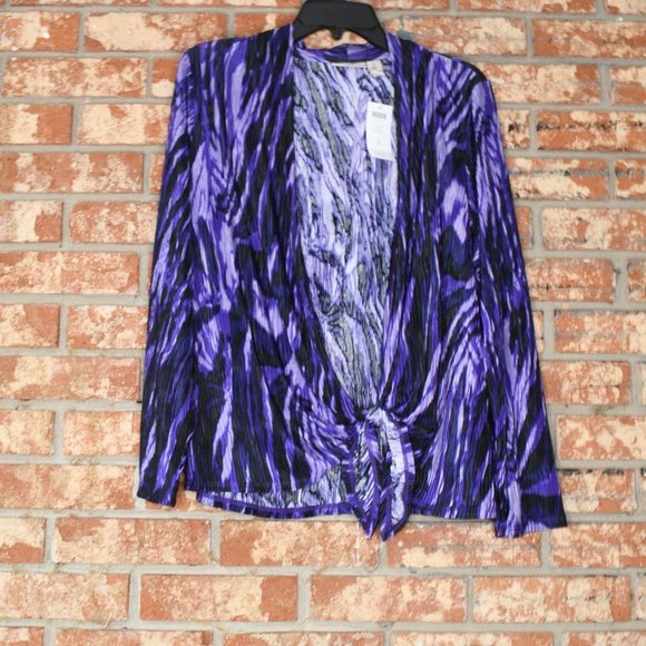 EASYWEAR by Chico's Purple Top  NWT - Picture 2 of 5